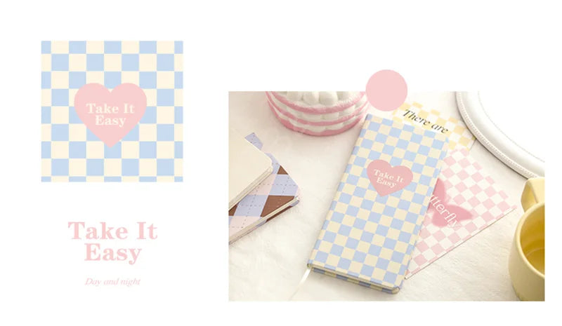 Journals Diary Notebook A6 Portable Pocket 160 Grid Page Agenda 2023/24 Ins Style Notepads For Office School