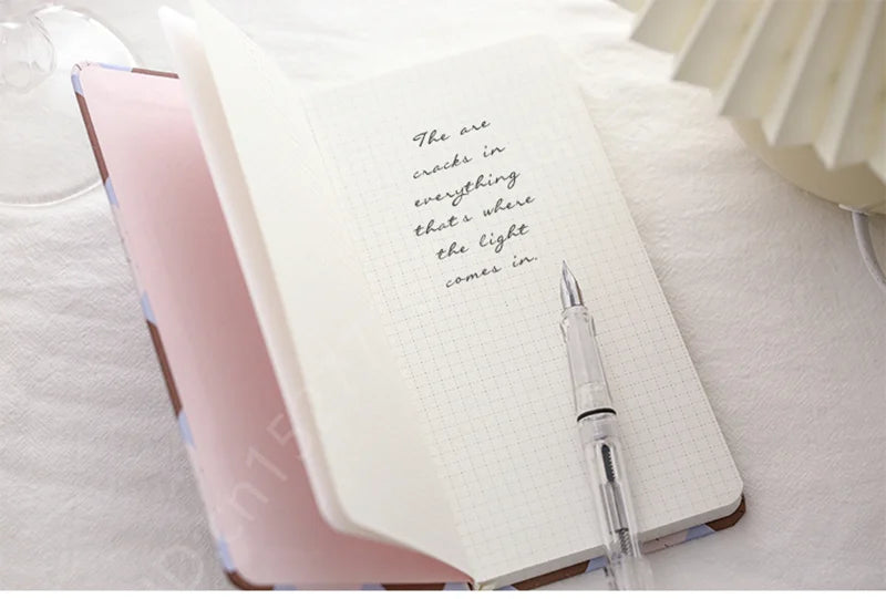 Journals Diary Notebook A6 Portable Pocket 160 Grid Page Agenda 2023/24 Ins Style Notepads For Office School