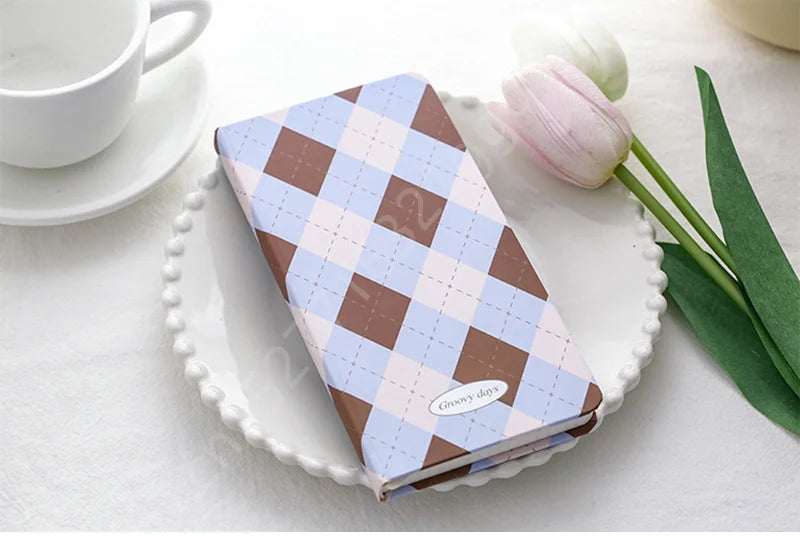 Journals Diary Notebook A6 Portable Pocket 160 Grid Page Agenda 2023/24 Ins Style Notepads For Office School