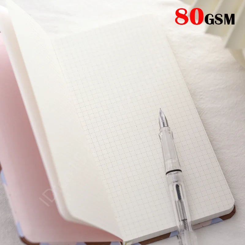 Journals Diary Notebook A6 Portable Pocket 160 Grid Page Agenda 2023/24 Ins Style Notepads For Office School