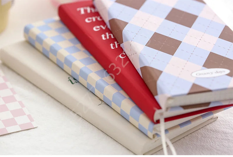 Journals Diary Notebook A6 Portable Pocket 160 Grid Page Agenda 2023/24 Ins Style Notepads For Office School