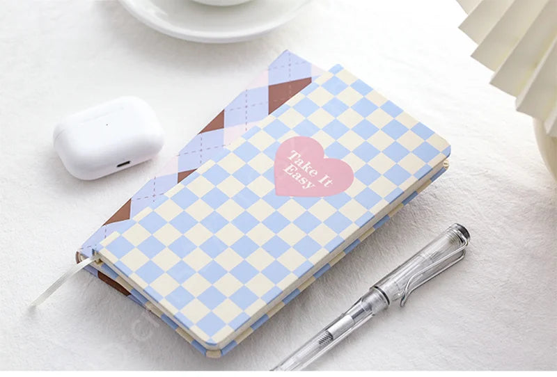 Journals Diary Notebook A6 Portable Pocket 160 Grid Page Agenda 2023/24 Ins Style Notepads For Office School