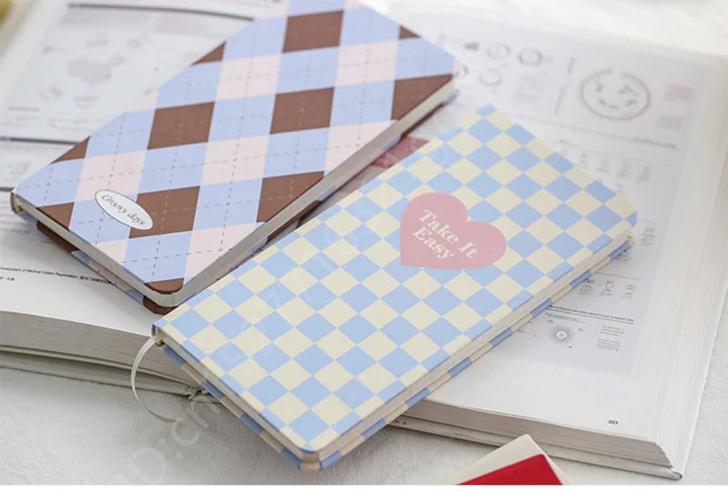 Journals Diary Notebook A6 Portable Pocket 160 Grid Page Agenda 2023/24 Ins Style Notepads For Office School