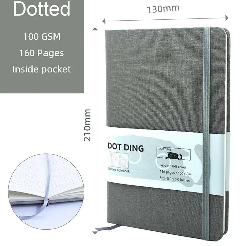 A5 Dotted Notebook 100 GSM 160 Journal Notebooks and Journals School Supplies Stationery