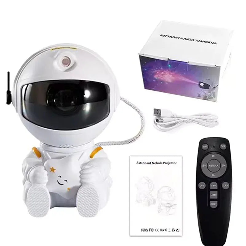 Galaxy Star Astronaut Projector LED Night Light Starry Sky Porjectors Lamp Decoration Bedroom Room Decorative For Children Gifts