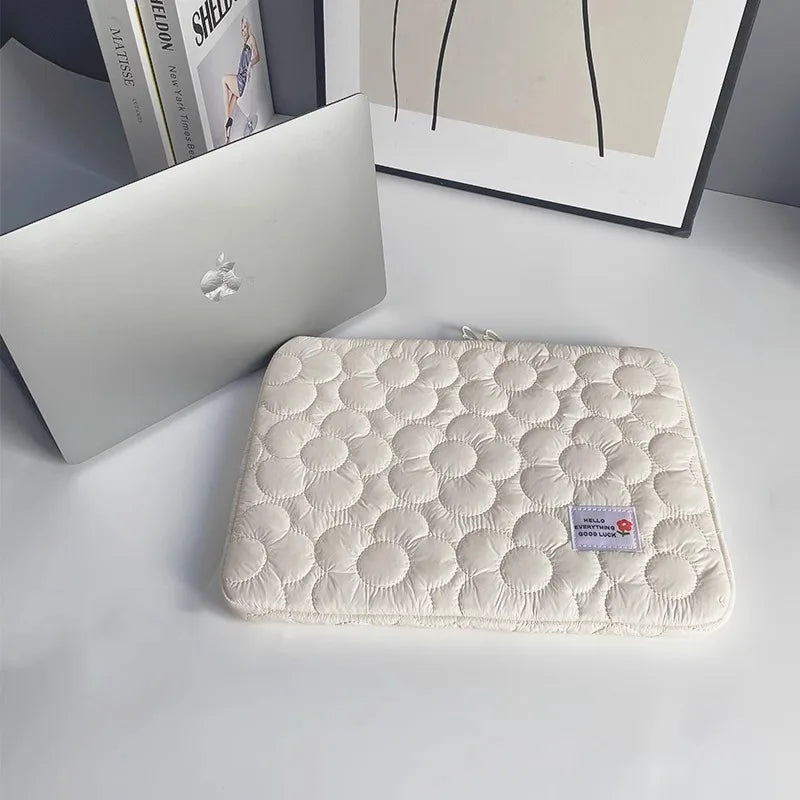 Cute flowers Tablet Pouch For Ipad Air4/5 10.9 Air6 Pro11 10.5 10.2 Case Bag 13.3 14 15 15.6 Inch Laptop Sleeve Notebook pouch