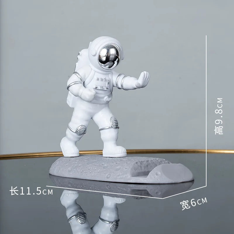 Lightweight Luxury Astronaut Phone Stand,PVC Material Desktop Tablet Holder Universal Phone Stand，home Decoration Ornaments
