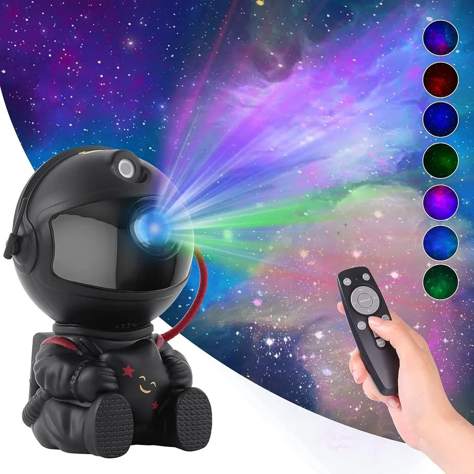 2024Star Projector Galaxy Night Light Astronaut Space Projector Starry Nebula Ceiling Lamp for Bedroom Home Decorative kids gift