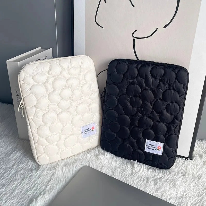 Cute flowers Tablet Pouch For Ipad Air4/5 10.9 Air6 Pro11 10.5 10.2 Case Bag 13.3 14 15 15.6 Inch Laptop Sleeve Notebook pouch