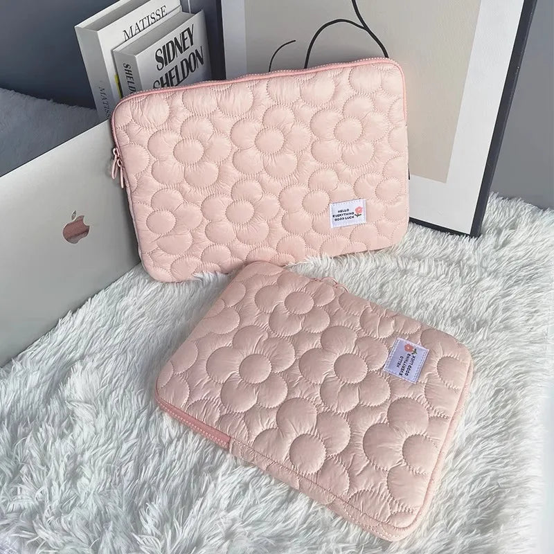 Cute flowers Tablet Pouch For Ipad Air4/5 10.9 Air6 Pro11 10.5 10.2 Case Bag 13.3 14 15 15.6 Inch Laptop Sleeve Notebook pouch