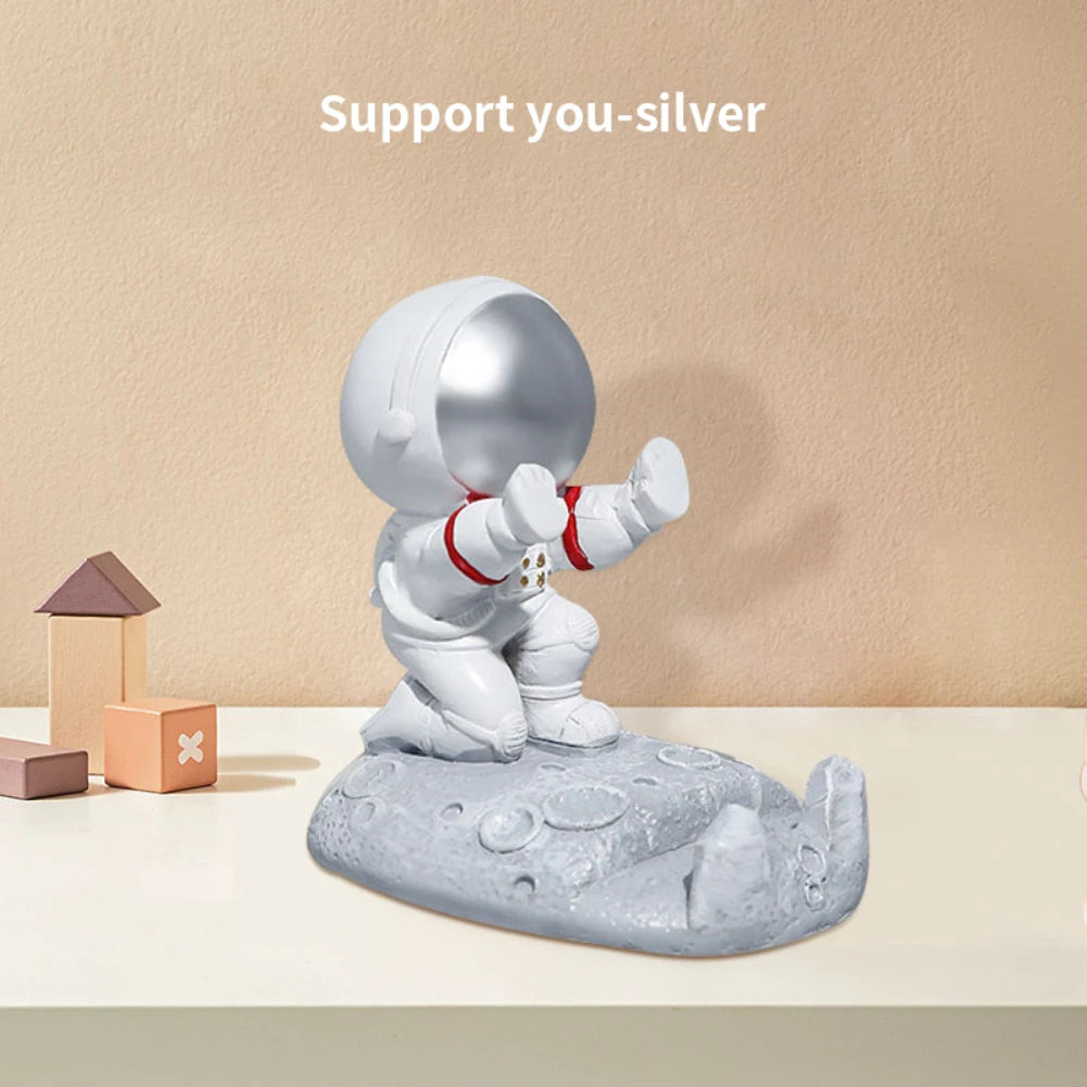 Universal Ultra-thin Cartoon Stand Anime Foldable Desktop Bracket Cute Liquid Quicksand Astronaut Stand Desktop Phone Holder