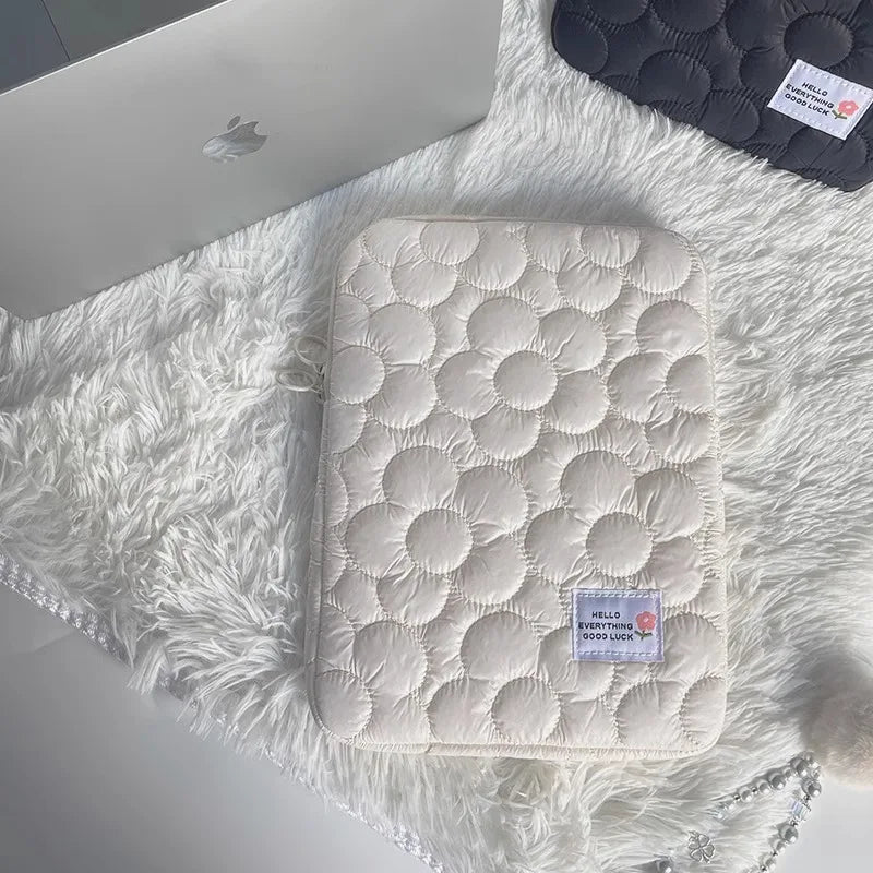 Cute flowers Tablet Pouch For Ipad Air4/5 10.9 Air6 Pro11 10.5 10.2 Case Bag 13.3 14 15 15.6 Inch Laptop Sleeve Notebook pouch