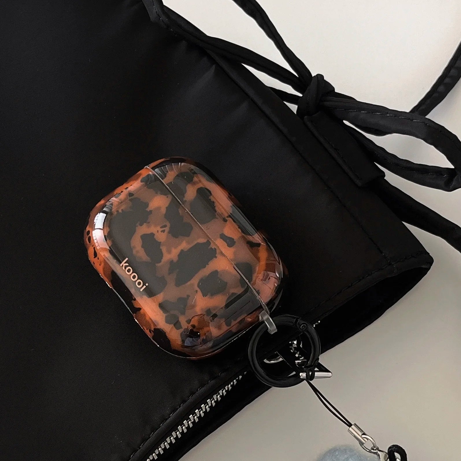 Stylish Dark Color Tortoiseshell Amber Glossy Cover Case For AirPods 1 2 3 4 Pro AirPods Pro 2 Shockproof Protective Case