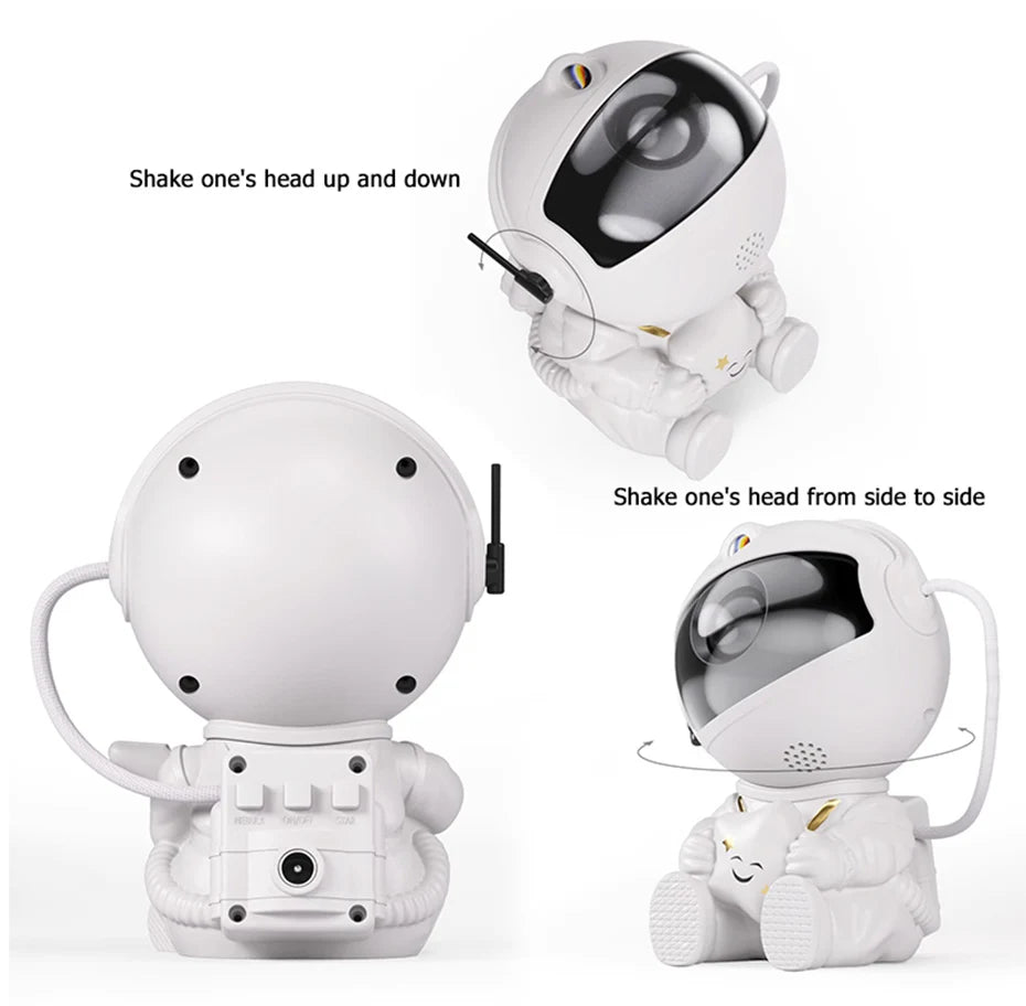 2024Star Projector Galaxy Night Light Astronaut Space Projector Starry Nebula Ceiling Lamp for Bedroom Home Decorative kids gift