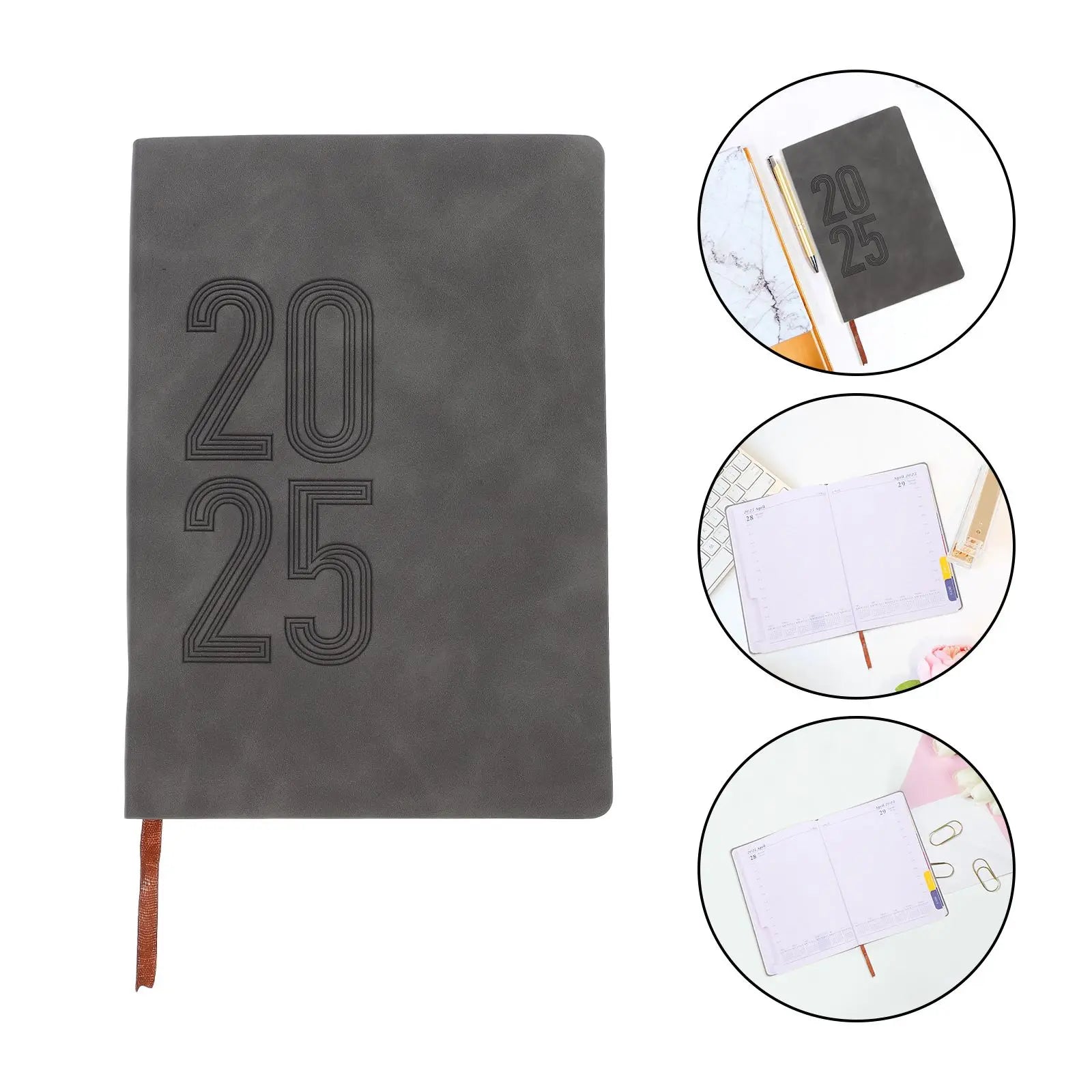 2025 Notebook Planner Journal Agenda Daily Writing Book Notepad Paper Academic ganizer Travel Diary Office Supplies