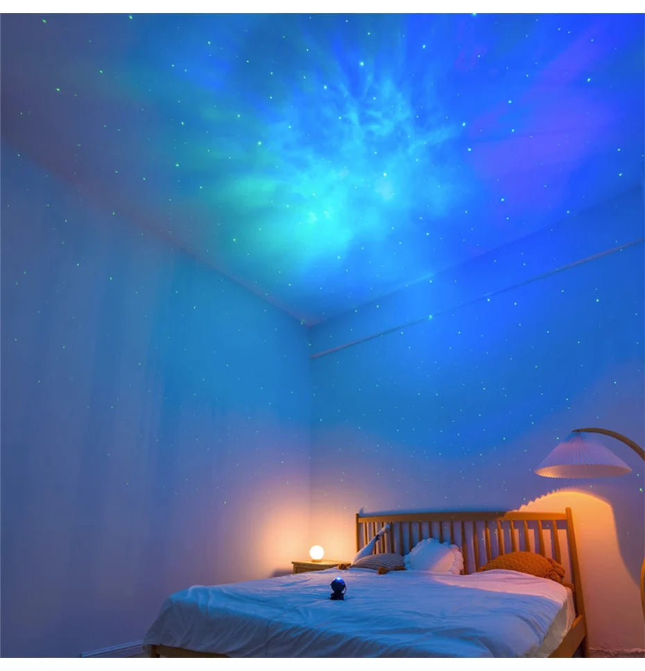 2024Star Projector Galaxy Night Light Astronaut Space Projector Starry Nebula Ceiling Lamp for Bedroom Home Decorative kids gift