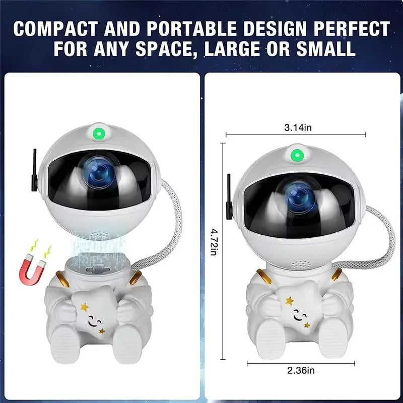 Galaxy Star Astronaut Projector LED Night Light Starry Sky Porjectors Lamp Decoration Bedroom Room Decorative For Children Gifts