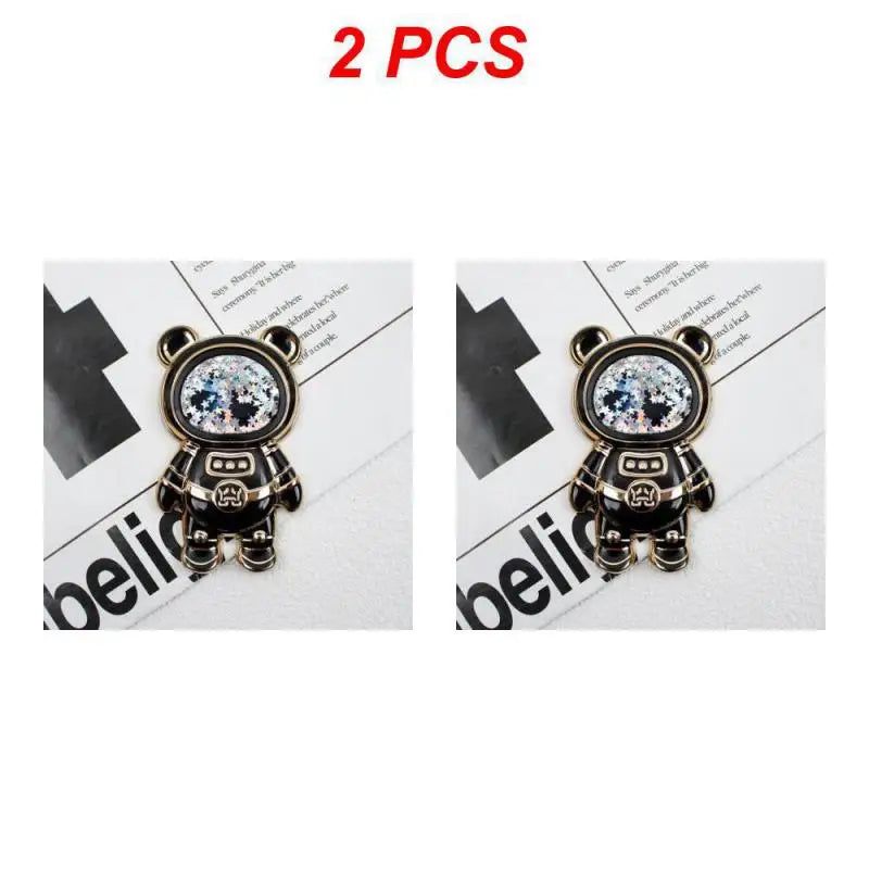 Universal Ultra-thin Cartoon Stand Anime Foldable Desktop Bracket Cute Liquid Quicksand Astronaut Stand Desktop Phone Holder