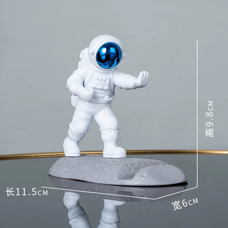 Lightweight Luxury Astronaut Phone Stand,PVC Material Desktop Tablet Holder Universal Phone Stand，home Decoration Ornaments