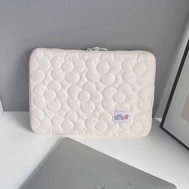 Cute flowers Tablet Pouch For Ipad Air4/5 10.9 Air6 Pro11 10.5 10.2 Case Bag 13.3 14 15 15.6 Inch Laptop Sleeve Notebook pouch