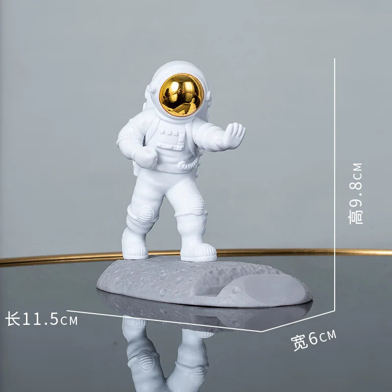 Lightweight Luxury Astronaut Phone Stand,PVC Material Desktop Tablet Holder Universal Phone Stand，home Decoration Ornaments