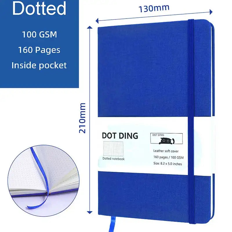 A5 Dotted Notebook 100 GSM 160 Journal Notebooks and Journals School Supplies Stationery