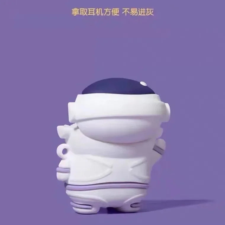 For Airpods Pro 2 Case,3D Astronaut Space Man Protective Earphone Silicone Cover For Airpods 3 Case For Men/Boys