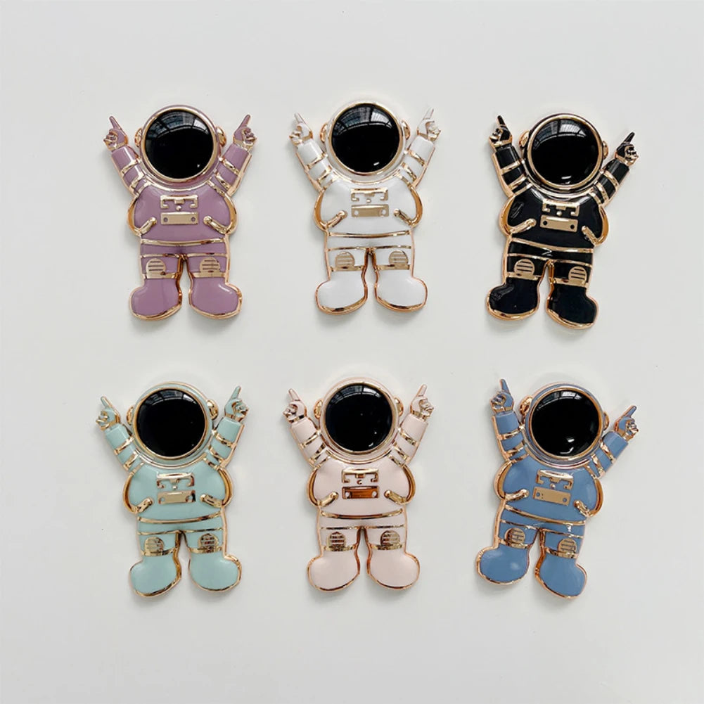 Universal Ultra-thin Cartoon Stand Anime Foldable Desktop Bracket Cute Liquid Quicksand Astronaut Stand Desktop Phone Holder