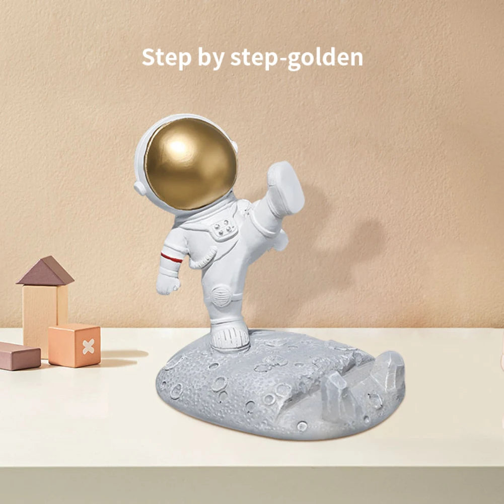 Universal Ultra-thin Cartoon Stand Anime Foldable Desktop Bracket Cute Liquid Quicksand Astronaut Stand Desktop Phone Holder