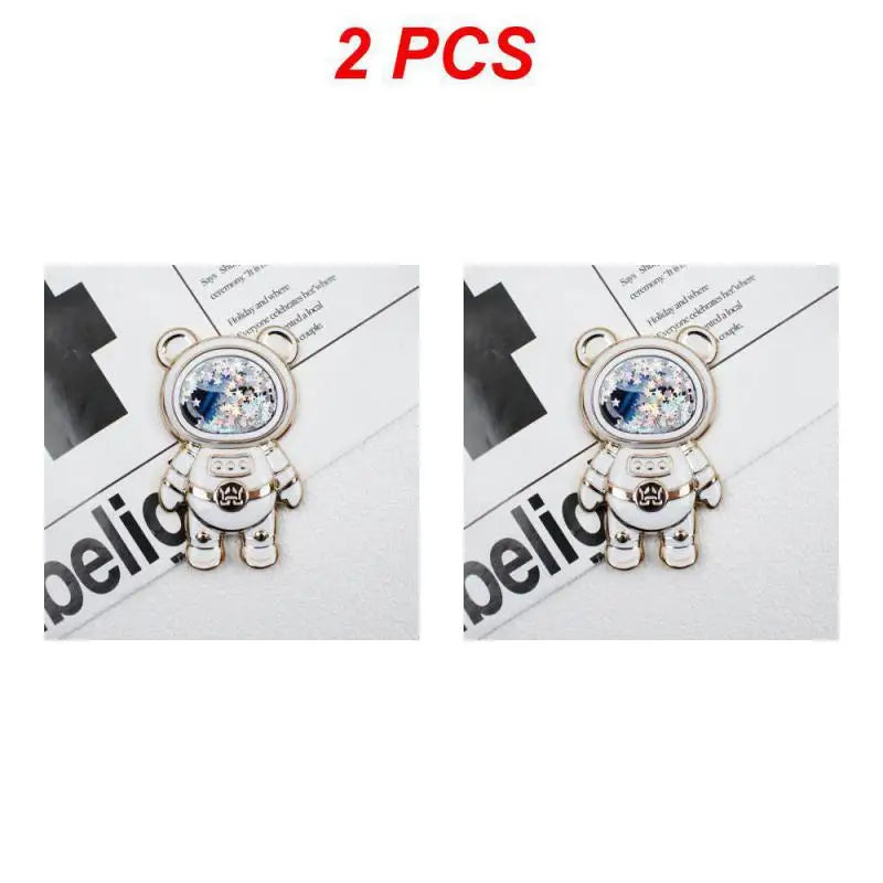Universal Ultra-thin Cartoon Stand Anime Foldable Desktop Bracket Cute Liquid Quicksand Astronaut Stand Desktop Phone Holder