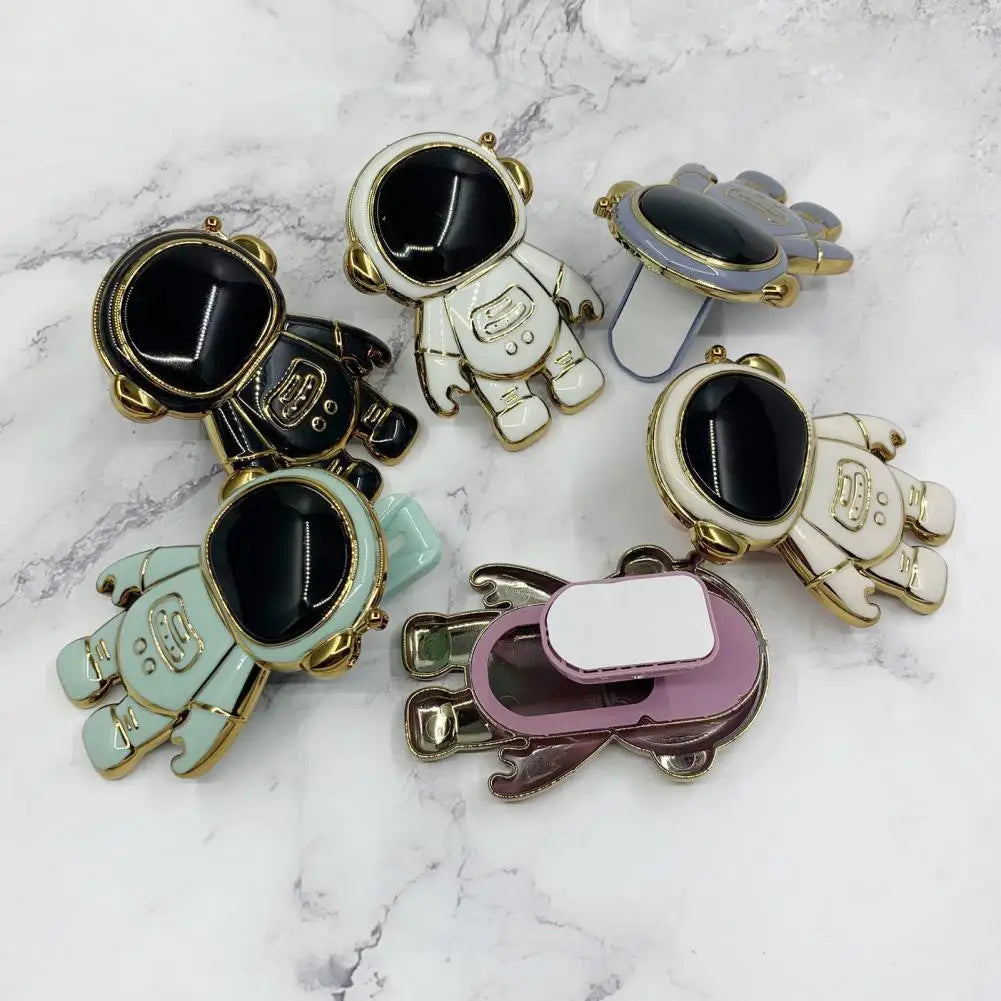 Mobile Phone Stand Folding Astronaut Shape Cellphone Bracket Angle Adjustment Non-skid Support Cellphone Astronaut Phone Holder