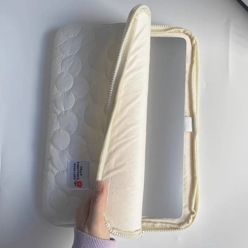 Cute flowers Tablet Pouch For Ipad Air4/5 10.9 Air6 Pro11 10.5 10.2 Case Bag 13.3 14 15 15.6 Inch Laptop Sleeve Notebook pouch