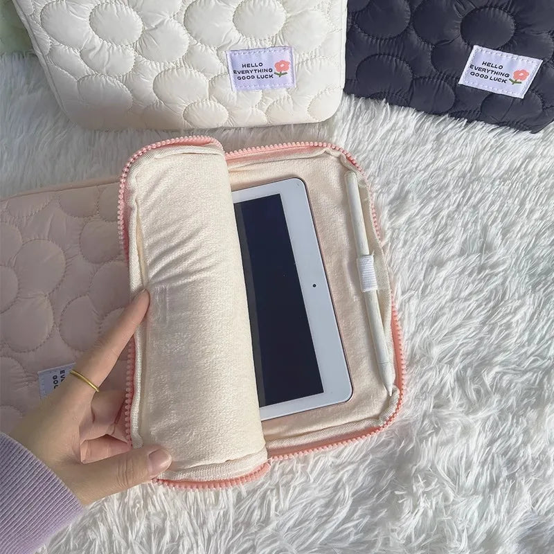 Cute flowers Tablet Pouch For Ipad Air4/5 10.9 Air6 Pro11 10.5 10.2 Case Bag 13.3 14 15 15.6 Inch Laptop Sleeve Notebook pouch