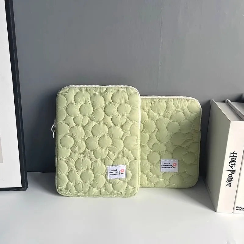 Cute flowers Tablet Pouch For Ipad Air4/5 10.9 Air6 Pro11 10.5 10.2 Case Bag 13.3 14 15 15.6 Inch Laptop Sleeve Notebook pouch