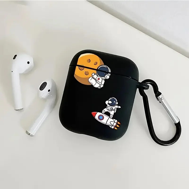 Astronaut Case for AirPods 4 3 4th Case for AirPods Pro 2 1 Pro2 USB C Cover Moon Earphone Funda for Airpod pro 2 3 Cases Coque