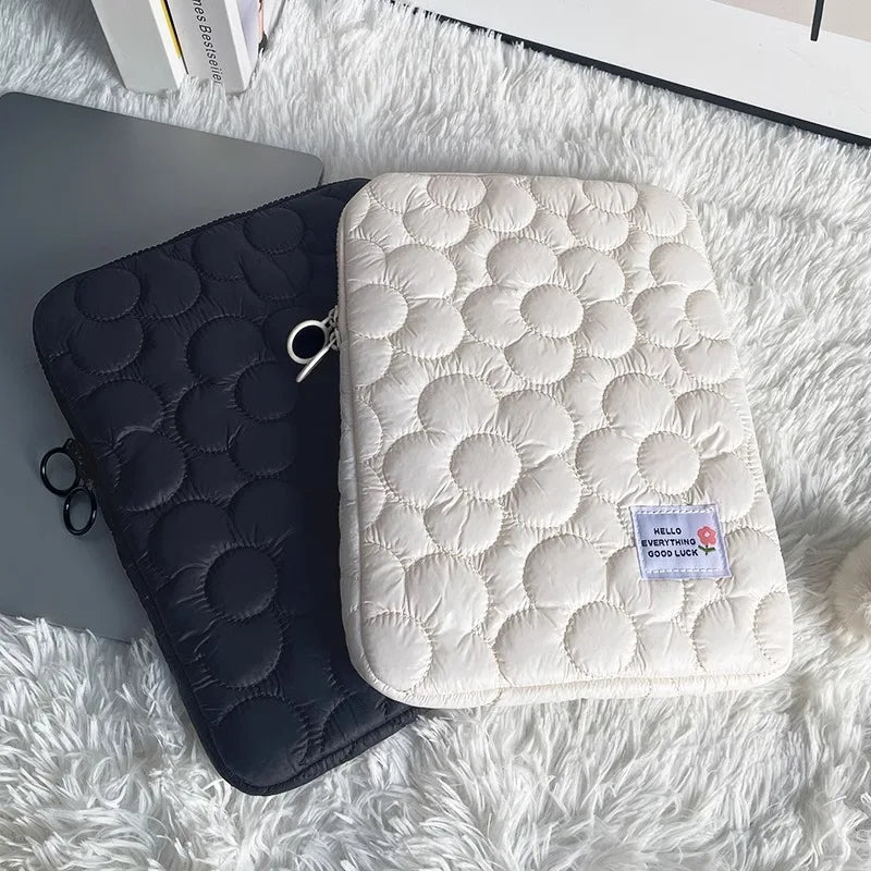Cute flowers Tablet Pouch For Ipad Air4/5 10.9 Air6 Pro11 10.5 10.2 Case Bag 13.3 14 15 15.6 Inch Laptop Sleeve Notebook pouch