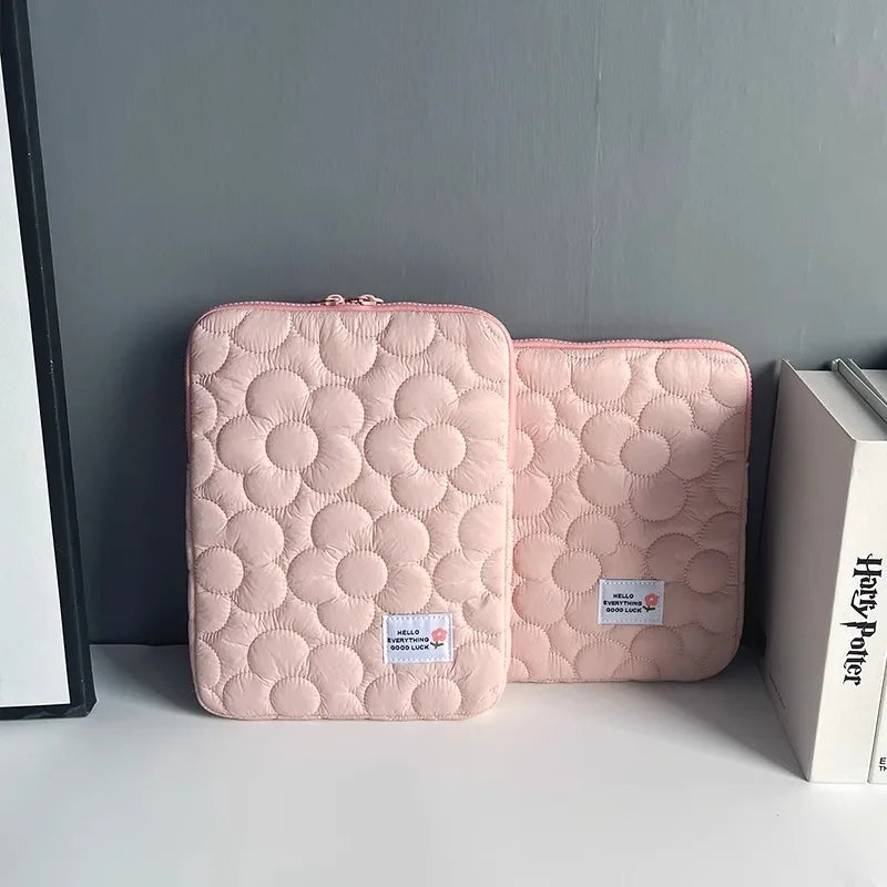 Cute flowers Tablet Pouch For Ipad Air4/5 10.9 Air6 Pro11 10.5 10.2 Case Bag 13.3 14 15 15.6 Inch Laptop Sleeve Notebook pouch