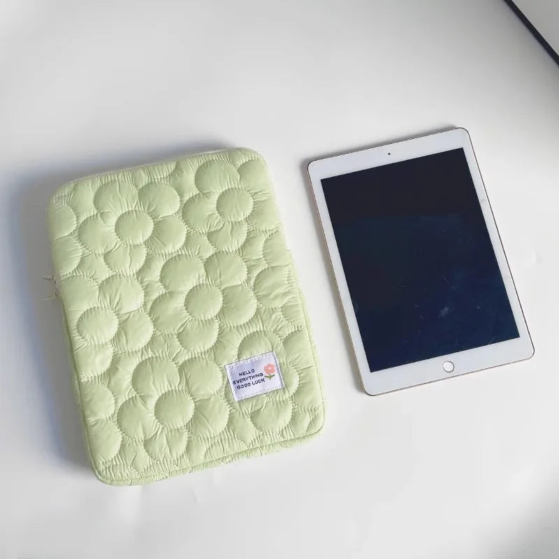 Cute flowers Tablet Pouch For Ipad Air4/5 10.9 Air6 Pro11 10.5 10.2 Case Bag 13.3 14 15 15.6 Inch Laptop Sleeve Notebook pouch
