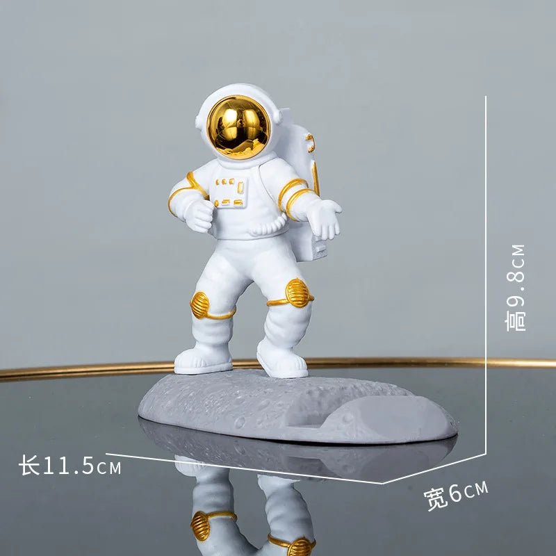 Lightweight Luxury Astronaut Phone Stand,PVC Material Desktop Tablet Holder Universal Phone Stand，home Decoration Ornaments