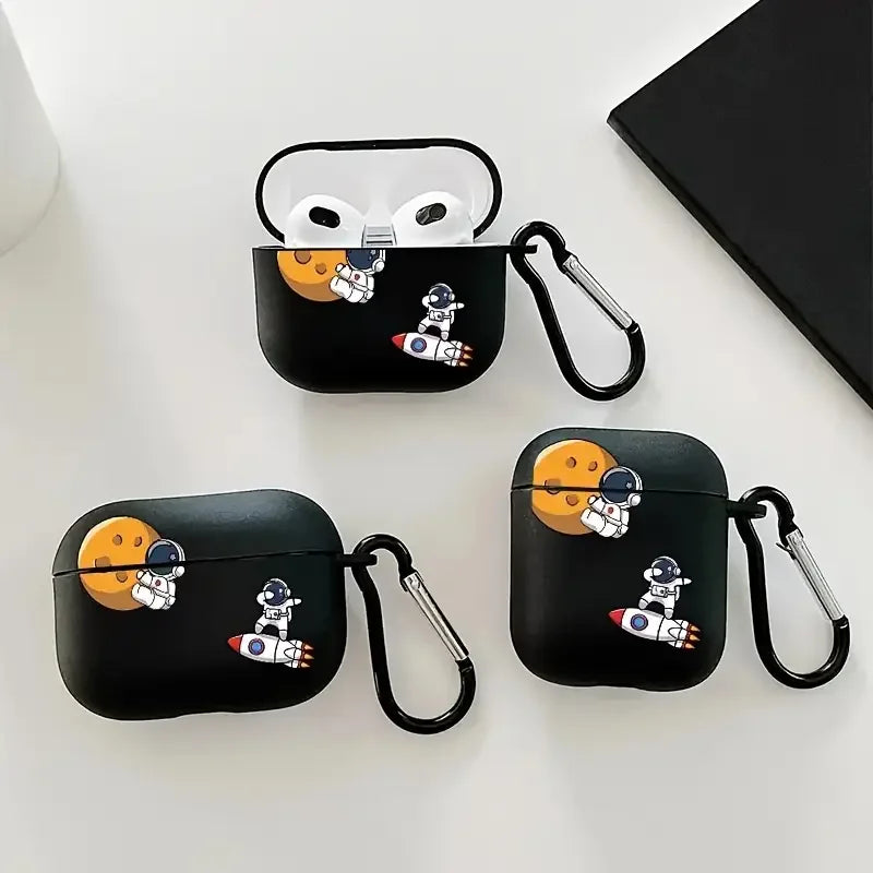 Astronaut Case for AirPods 4 3 4th Case for AirPods Pro 2 1 Pro2 USB C Cover Moon Earphone Funda for Airpod pro 2 3 Cases Coque
