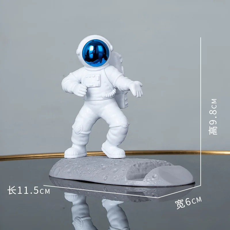 Lightweight Luxury Astronaut Phone Stand,PVC Material Desktop Tablet Holder Universal Phone Stand，home Decoration Ornaments