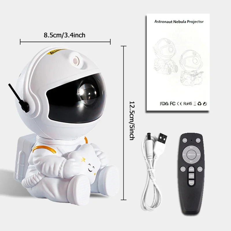 Galaxy Star Astronaut Projector LED Night Light Starry Sky Porjectors Lamp Decoration Bedroom Room Decorative For Children Gifts