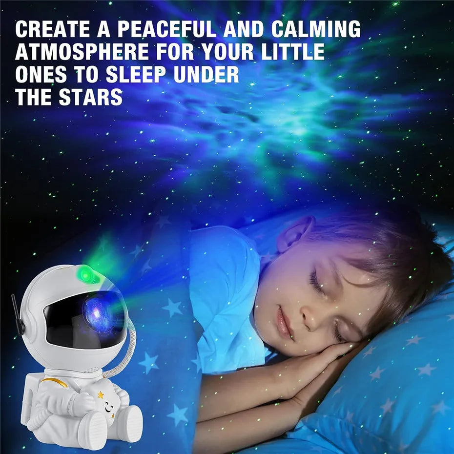 2024Star Projector Galaxy Night Light Astronaut Space Projector Starry Nebula Ceiling Lamp for Bedroom Home Decorative kids gift