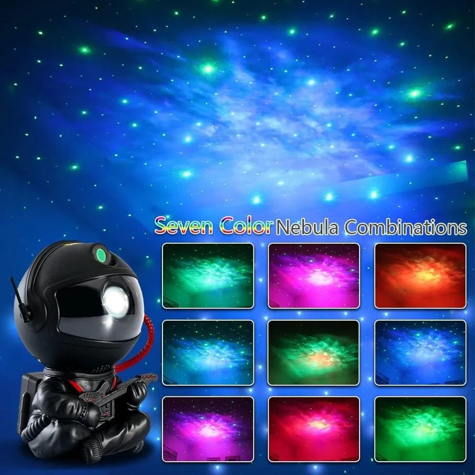 2024Star Projector Galaxy Night Light Astronaut Space Projector Starry Nebula Ceiling Lamp for Bedroom Home Decorative kids gift
