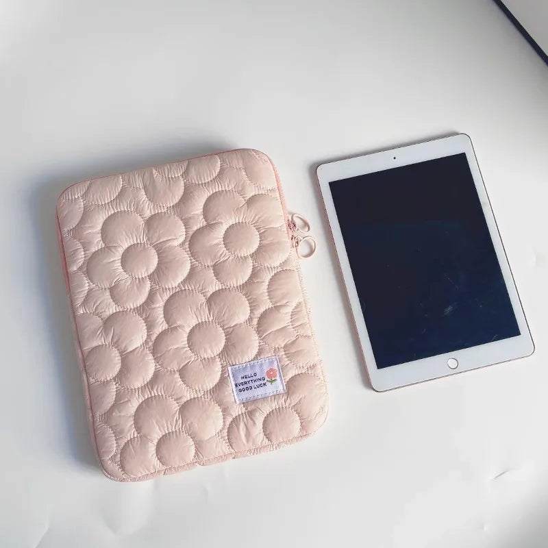 Cute flowers Tablet Pouch For Ipad Air4/5 10.9 Air6 Pro11 10.5 10.2 Case Bag 13.3 14 15 15.6 Inch Laptop Sleeve Notebook pouch