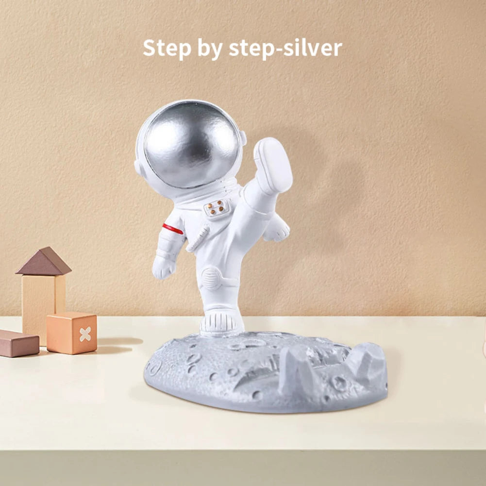 Universal Ultra-thin Cartoon Stand Anime Foldable Desktop Bracket Cute Liquid Quicksand Astronaut Stand Desktop Phone Holder