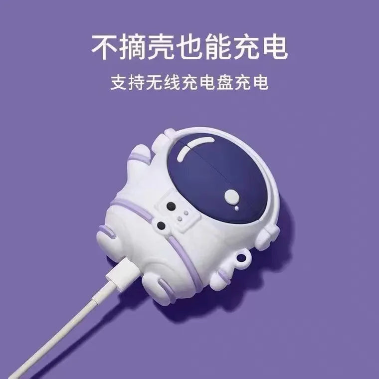 For Airpods Pro 2 Case,3D Astronaut Space Man Protective Earphone Silicone Cover For Airpods 3 Case For Men/Boys