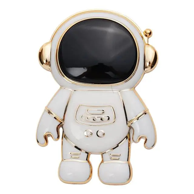 Creative 6D Plating Astronaut Mobile Phone Stand For IPhone Universal Phone Kickstand Foldable Mount Finger Phone Holder Bracket