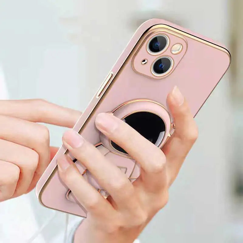 Astronaut Phone Bracket Cute Cartoon Desktop Foldable Stand Accessories 3D Plating Anime Astronaut Phone Holder Stand Holder