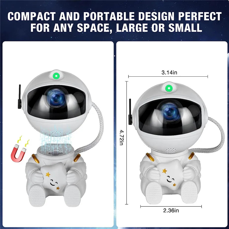 2024Star Projector Galaxy Night Light Astronaut Space Projector Starry Nebula Ceiling Lamp for Bedroom Home Decorative kids gift